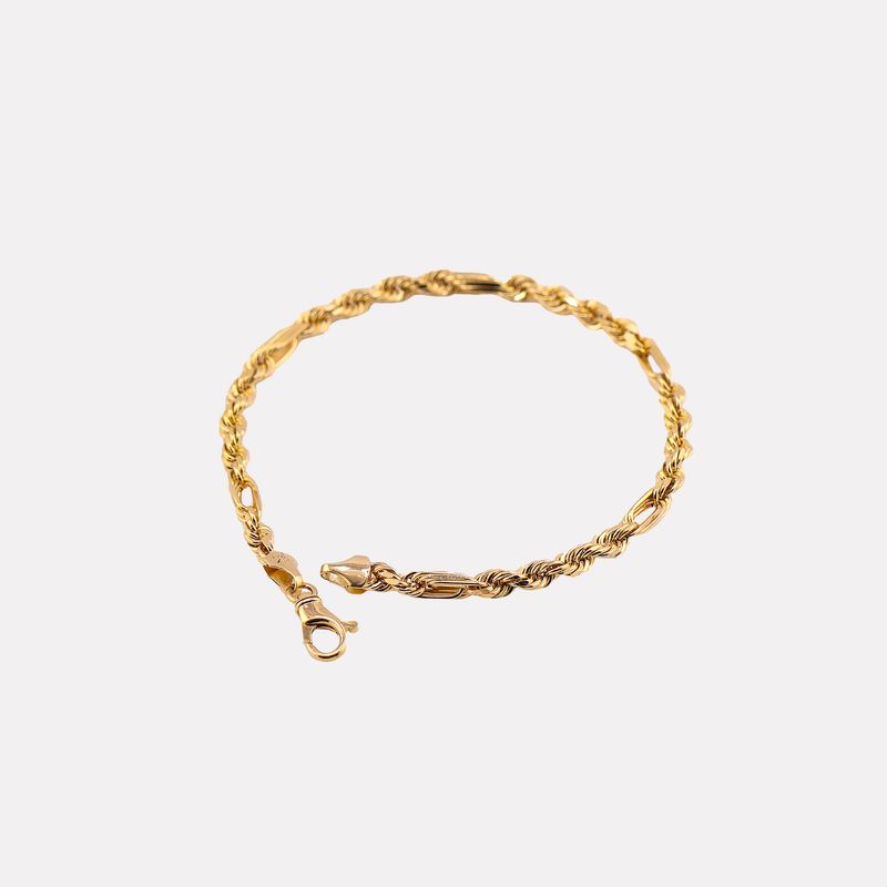 Pulso Figaro 14k 6.6g 21.5cm