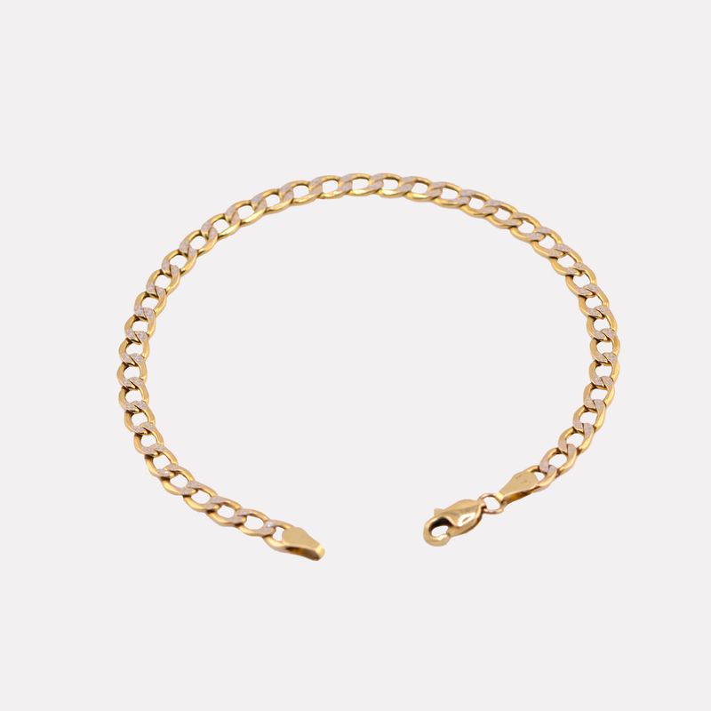 Pulso Eslabon Diam. 14k 2.9g 18.5cm