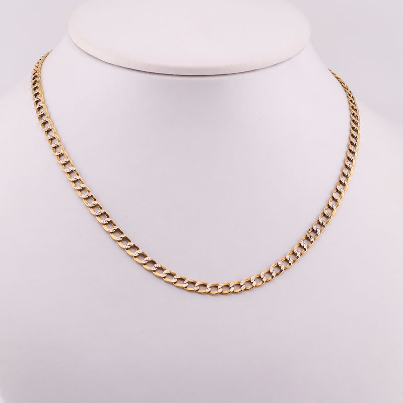 Cadena Eslabon Dimant. 14k 20.9g  65cm