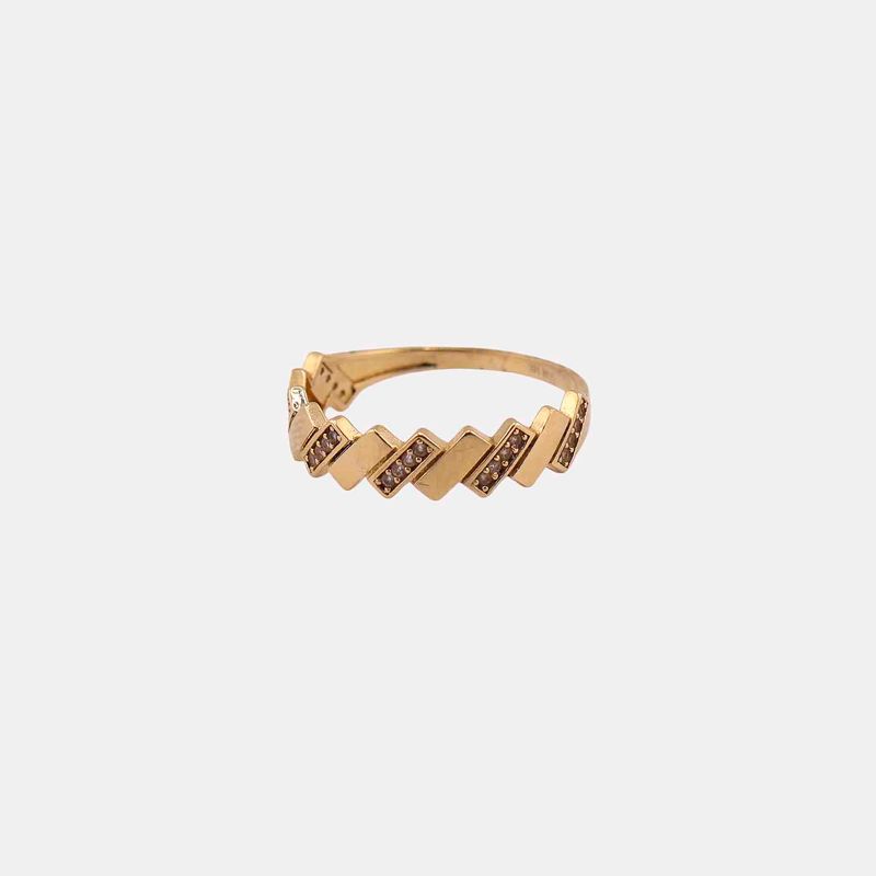 Anillo Rectngulos C/p 14k 1.7g #7