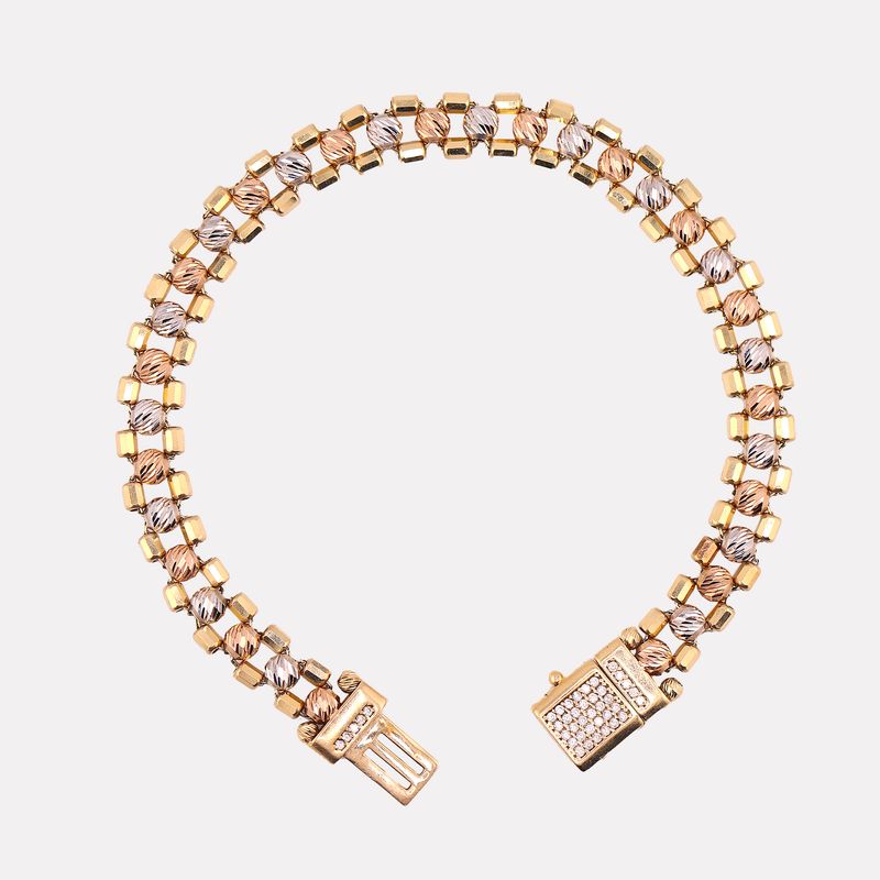 Pulso Borlas Tns. 14k 11g 18.5cm