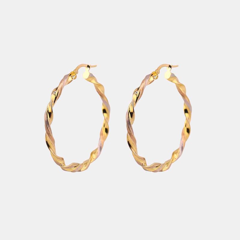 Arracadas Torcidas 14k 3.1g