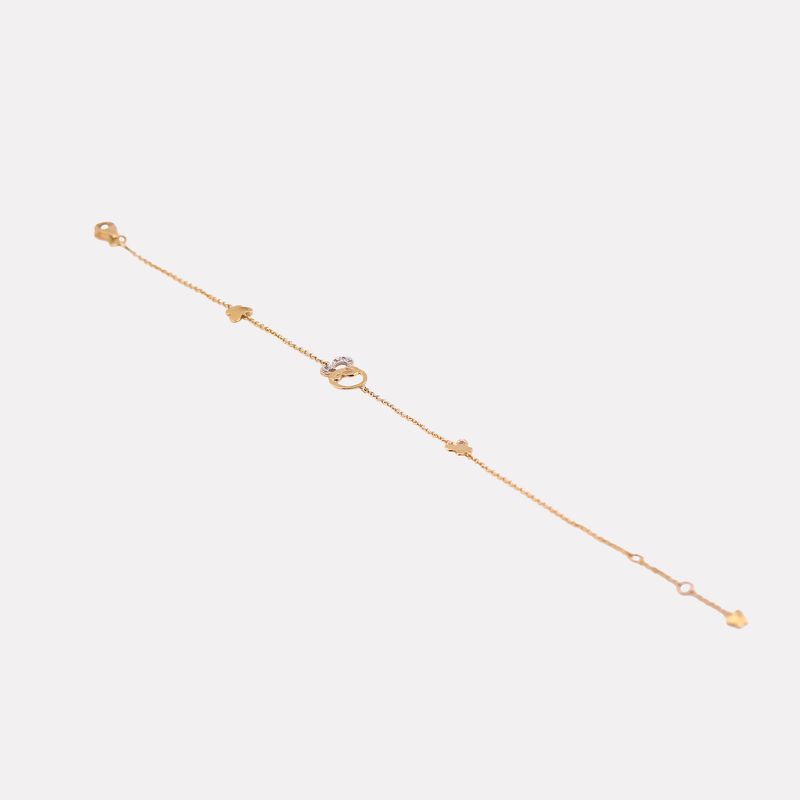 Pulso Mariposa C/p 14k 2g 19cm