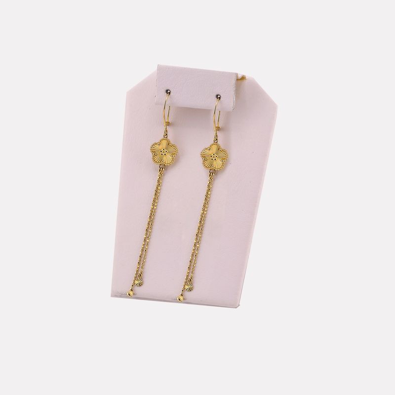 Aretes Trebol Relim. 14k 2.8g