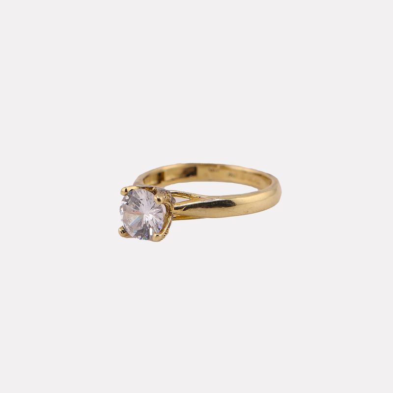Anillo Solitario 14k 2.4g #6