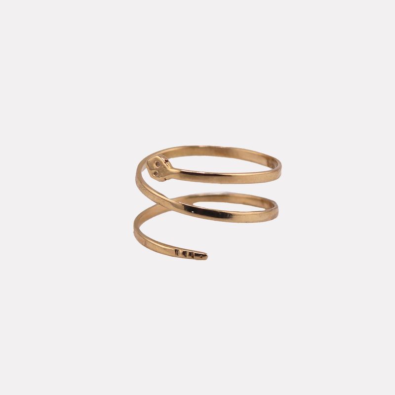 Anillo Serpiente 14k 1g #4