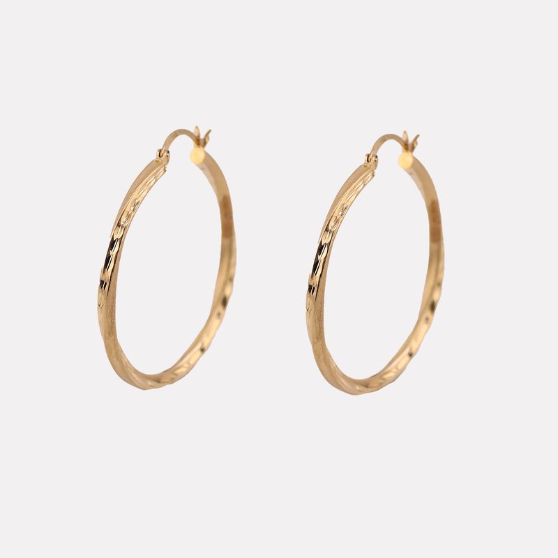 Arracadas Torcidas Relim. 14k 2.9g