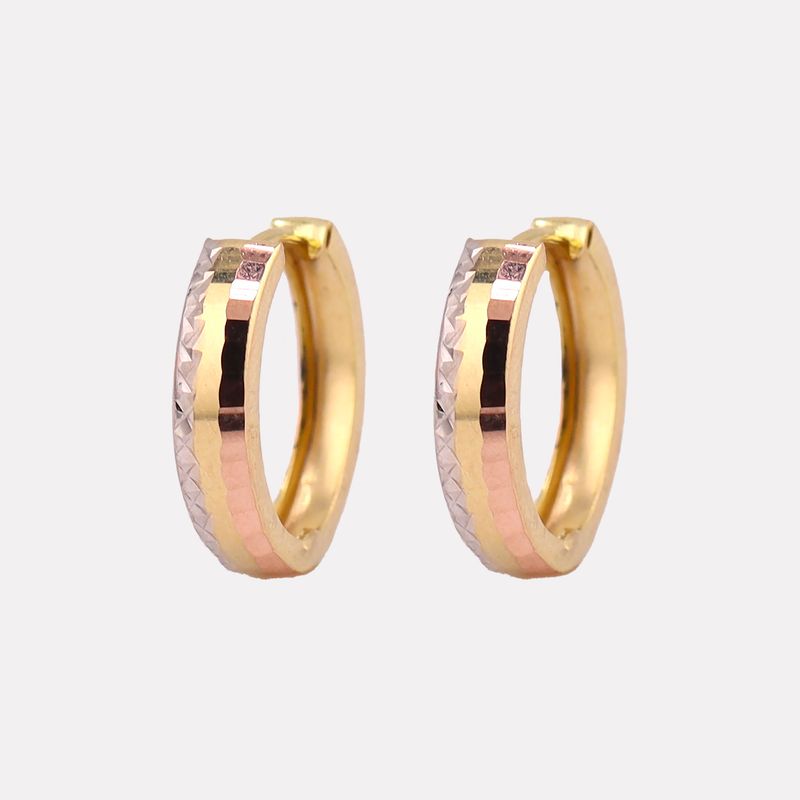 Aretes Huggies Tonos 14k 1.7g