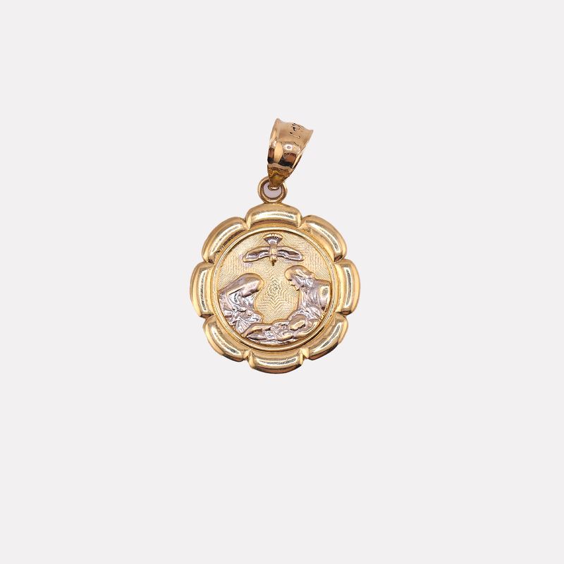 Dije Bautizo Flor 14k 2.2g