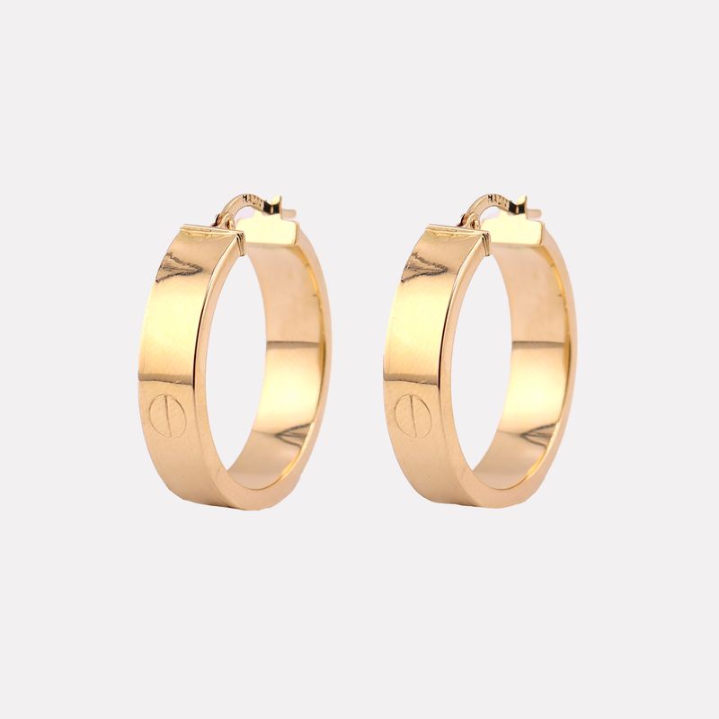 Arracadas Imit. Cartier 14k 3.6g