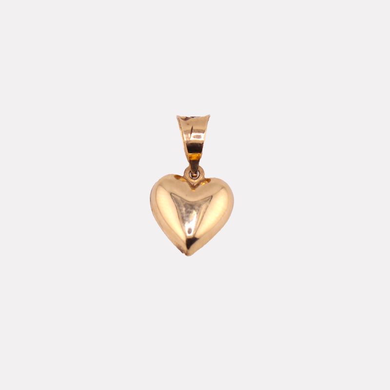 Dije Corazón Inflado 10k 0.8g