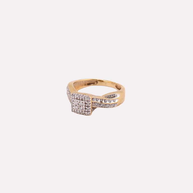 Anillo Cruzado C/p 10k  3.2g #5