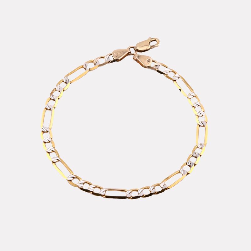 Pulso Eslabon Diamant 14k 4.3g 20.5cm