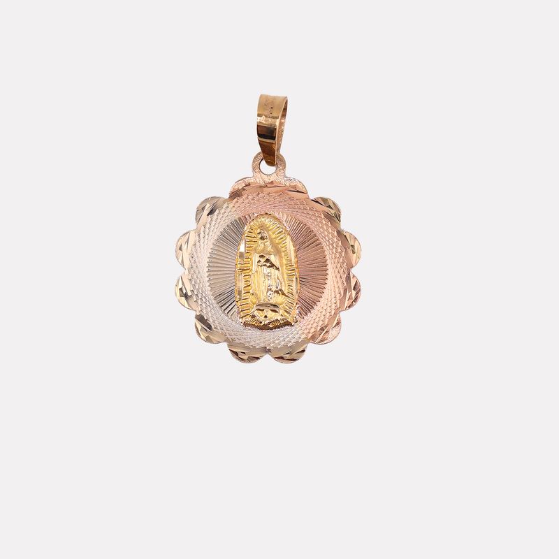 Dije Flor Virgen 14k 2.3g