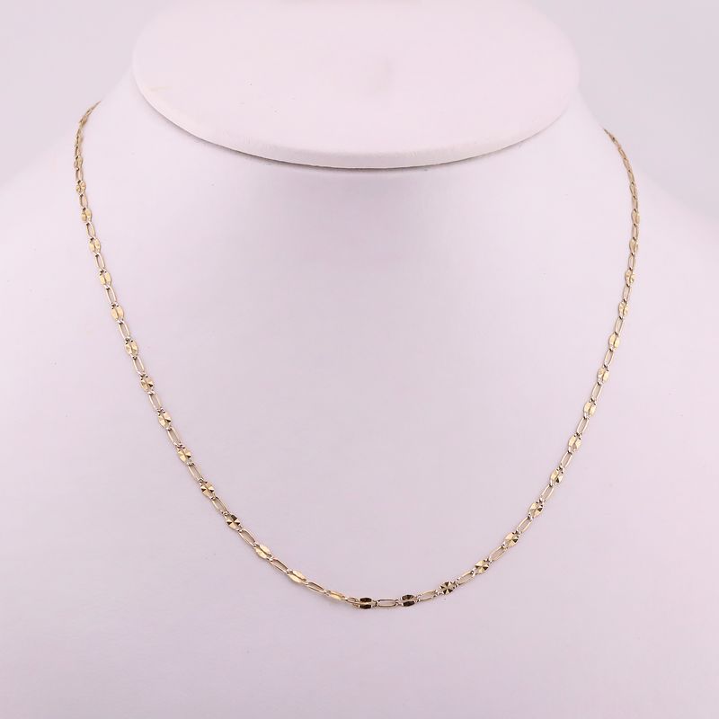 Cadena  Mixta 14k 1.7g 45.5cm