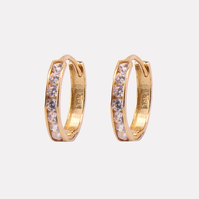 Aretes Huggies C/p 14k 0.9g