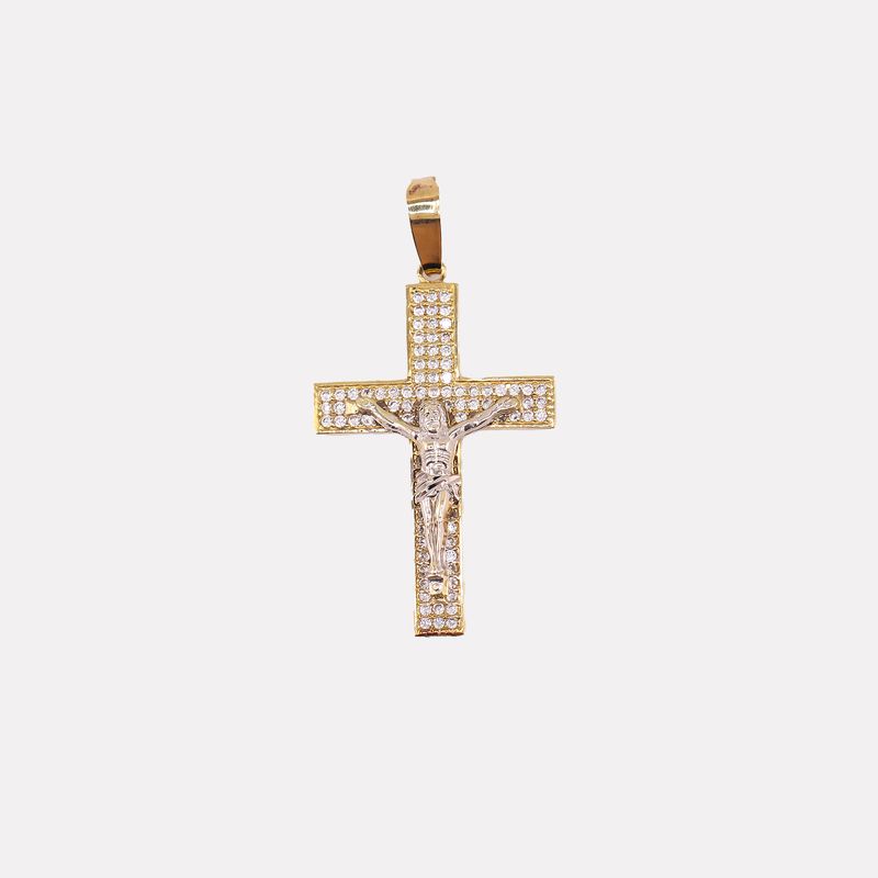 Dije Cruz Cristo  10k 3.2g
