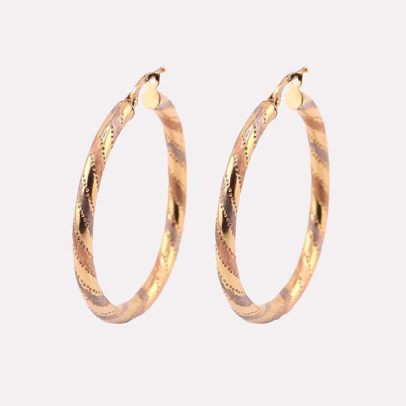 Arracadas Puntos Tonos 14k 2.9g