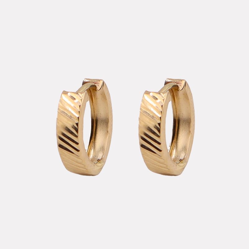 Aretes Huggies Relim. 14k 1.1g
