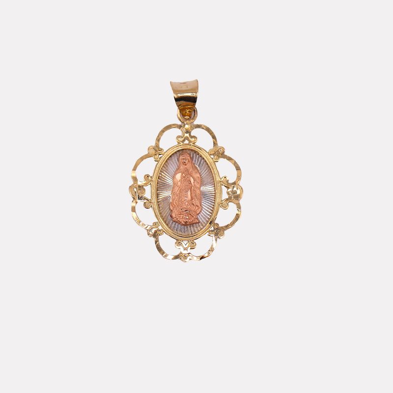 Dije Virgen Flor 14k 1.4g