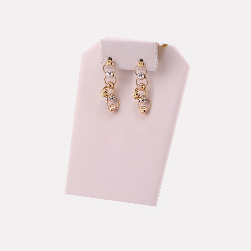 Aretes Borlas Tnos 14k 2.3g