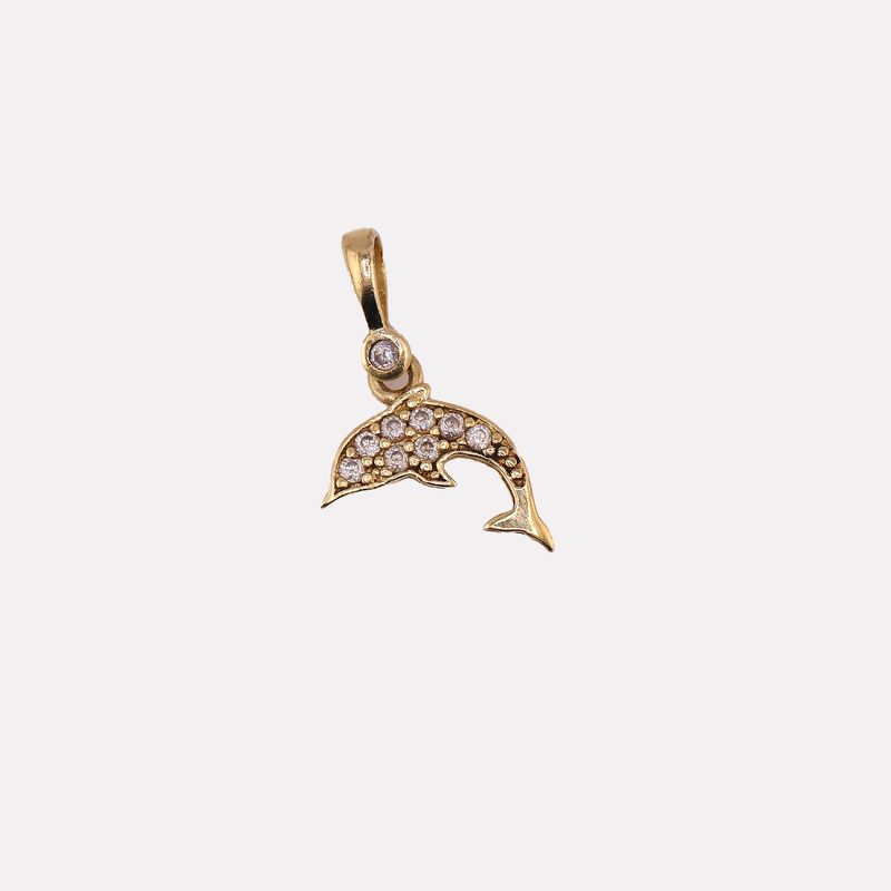 Dije Delfin C/p 14k 0.5g