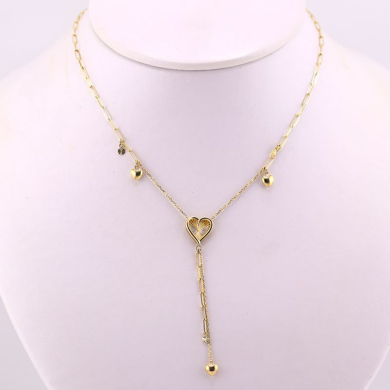 Gargantilla Corazones 14k 4.2g 45cm