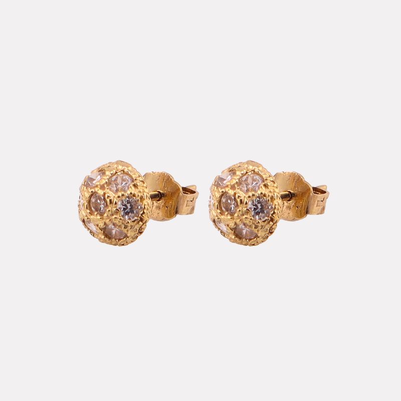Aretes C/p Bca 14k 2g