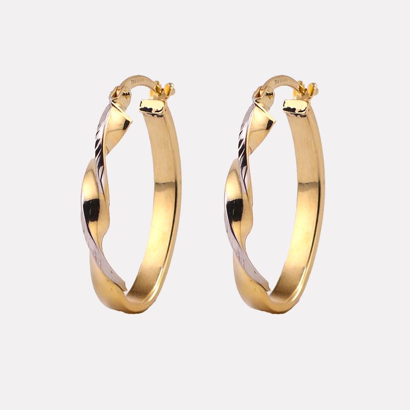Arracadas Torcidas 14k 1.6g