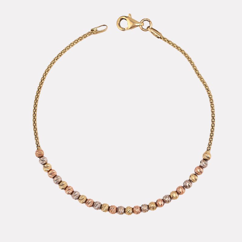 Pulsera Borlas Tns 14k 3.1g 19cm