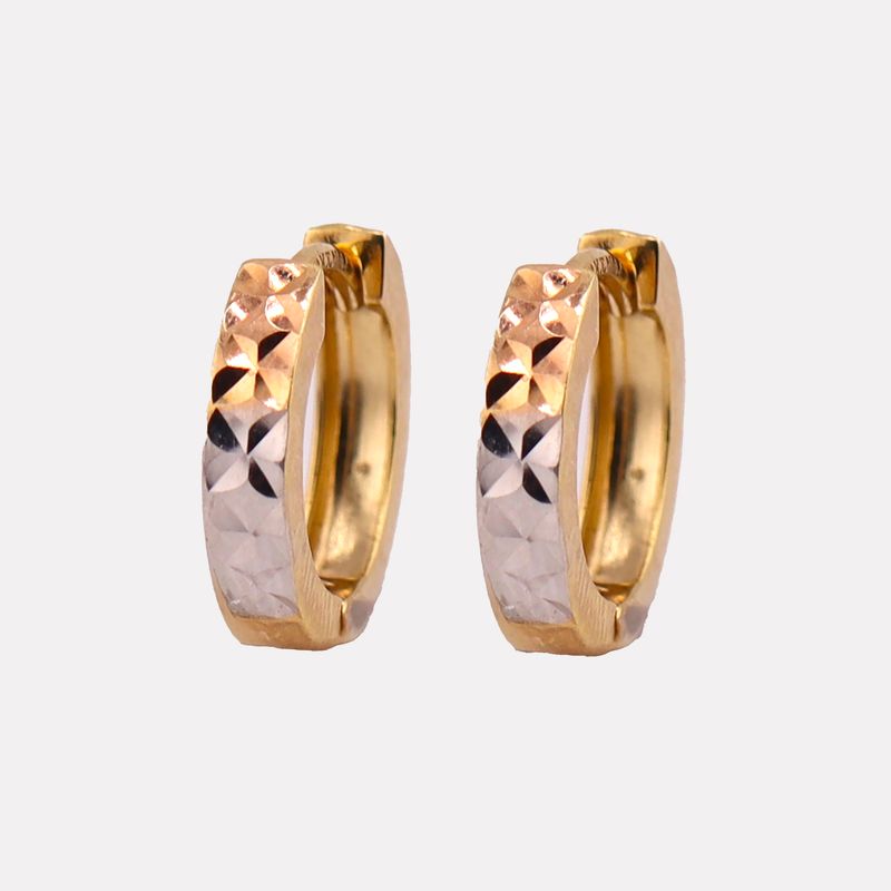 Aretes Huggies Relim. Tnos  14k 2.2g