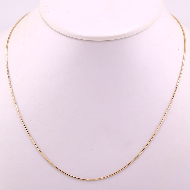 Cadena Cola De Rata 14k 4g 45cm