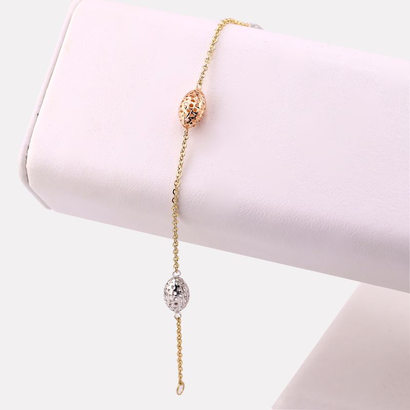 Pulso Ovalos Tonos 14k 2.4g