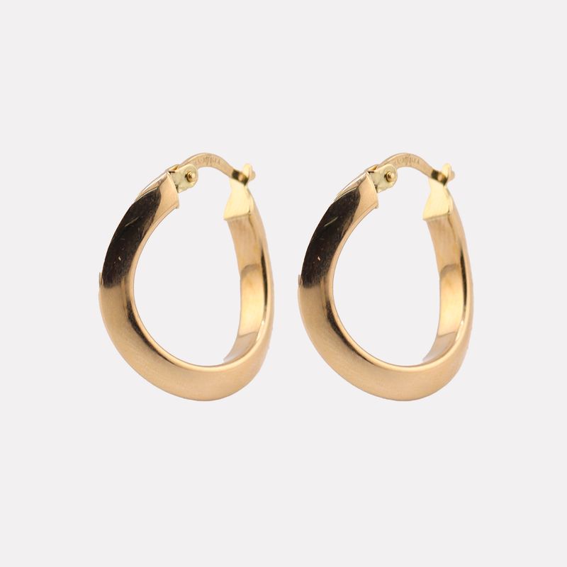 Arracadas Torc. Lisas 14k 2g
