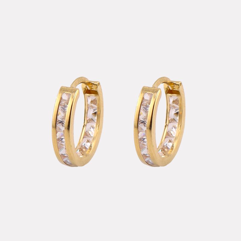 Aretes Huggies C/p 14k 1.9g