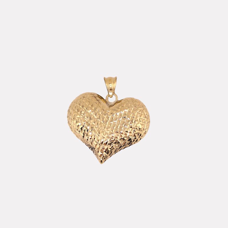 Dije Corazon Facetado 14k 1.3g
