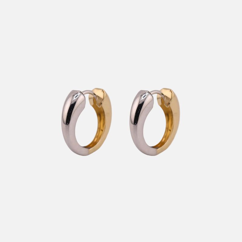 Aretes Huggies 2 Tnos 14k 1.6g