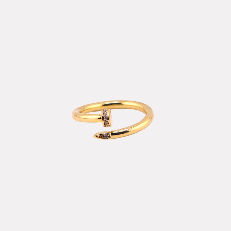 Anillo Clavo C/p 10k 1g #8