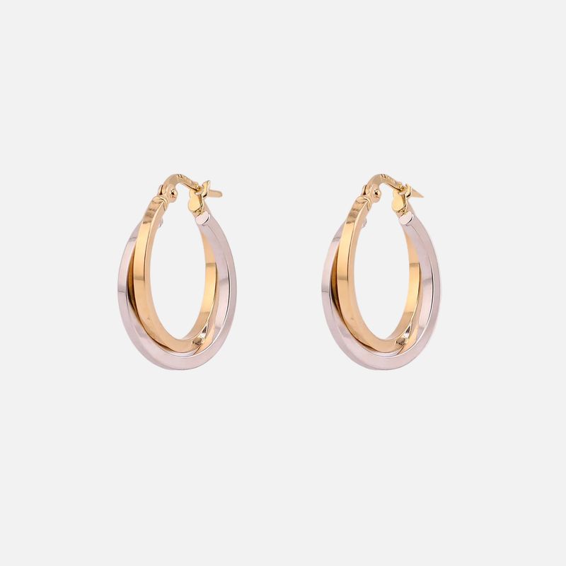 Arracadas Tns Enlazadas 14k 1.7g