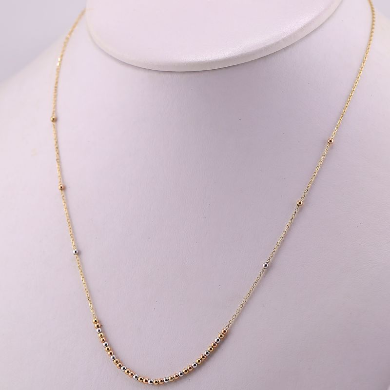 Gargantilla Borlas Tns. 14k 2.3g