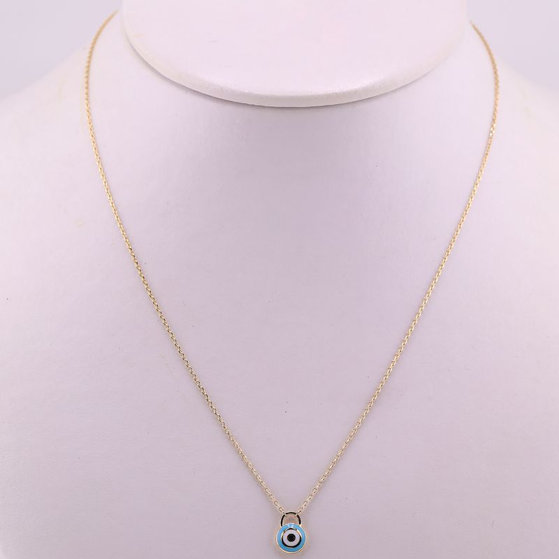 Gargantilla Ojo Turco 14k 2.1g
