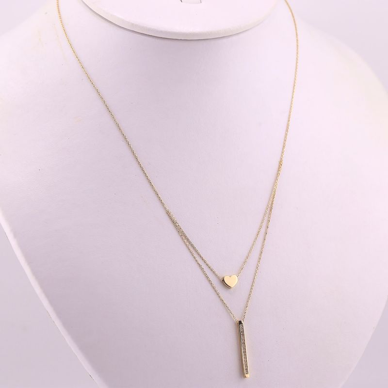 Gargantilla Corb. Corazon Ch. 14k 2.5g