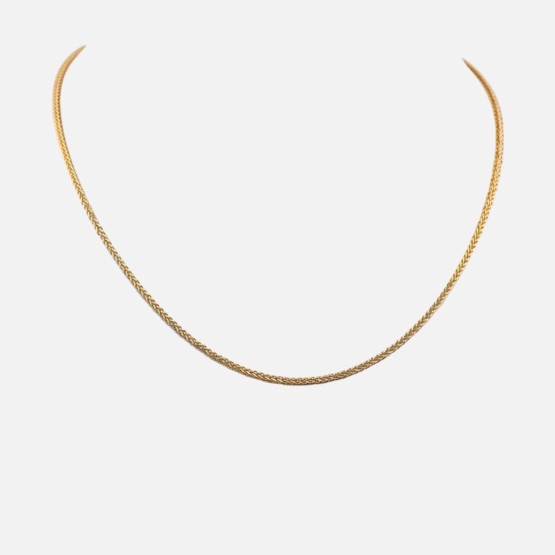 Cadena Espiga 14k 1.6g 45.5cm