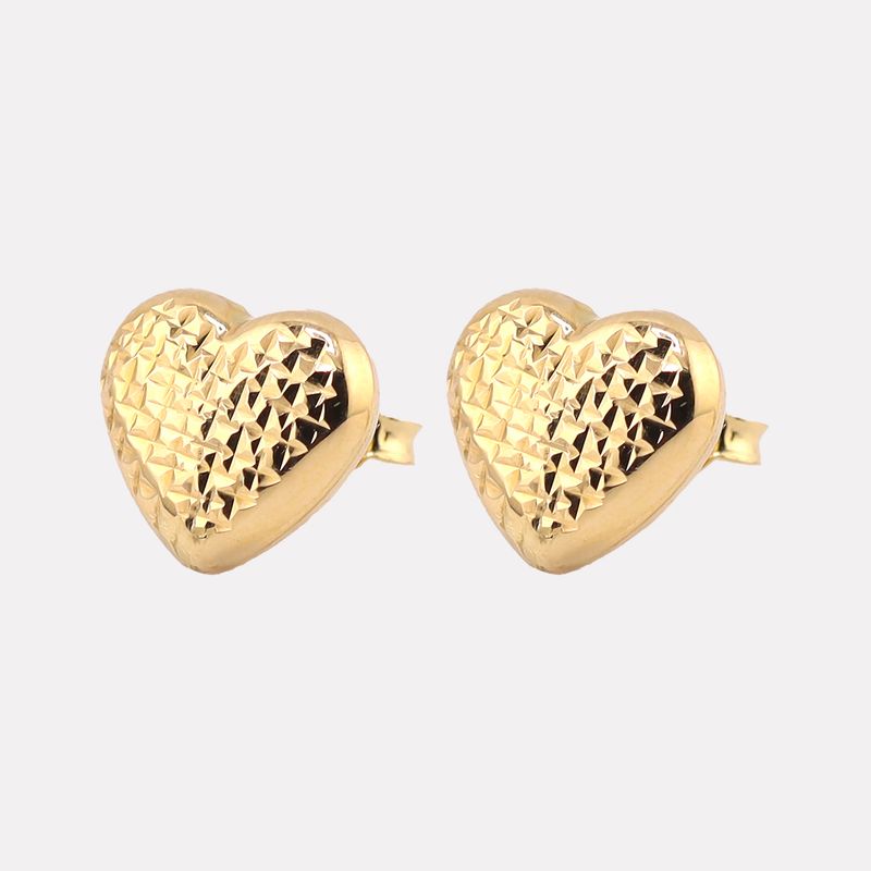 Aretes Corazon Fact. 14k 1.6g