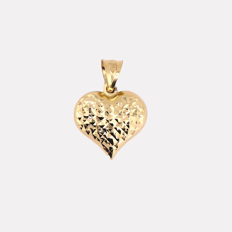Dije Corazon Facetado 14k 1.3g
