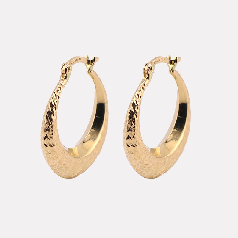 Arracadas Relimadas 14k 1.9g