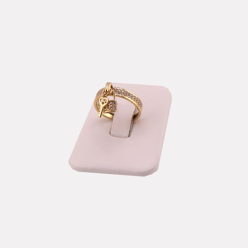 Anillo Candado 14k 2.4g #6
