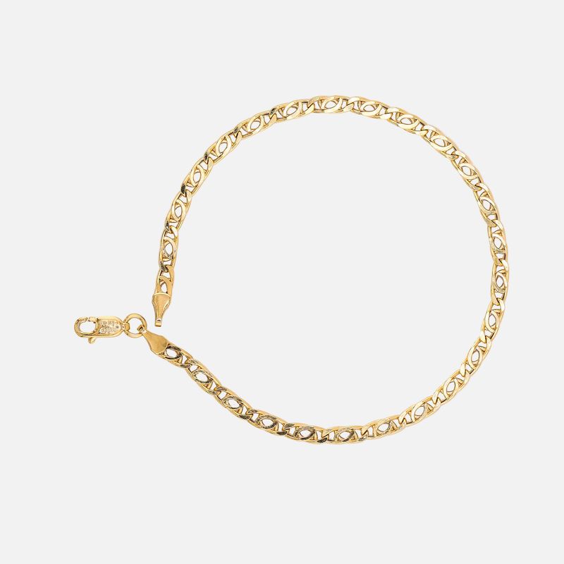 Pulso Ojo De Tigre 14k 2.8g 21.5cm