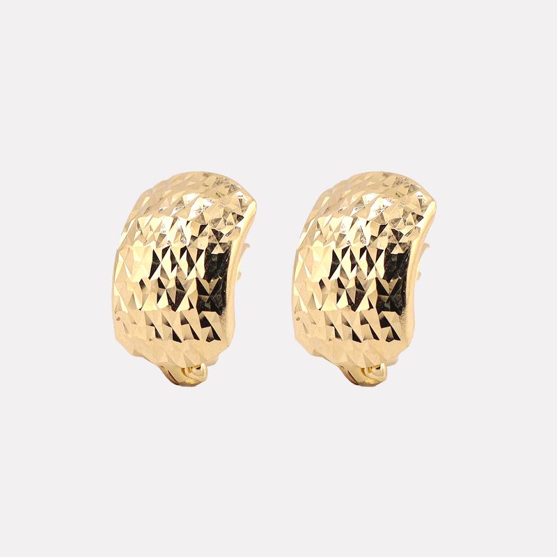 Aretes Facetados 14k 1.9g