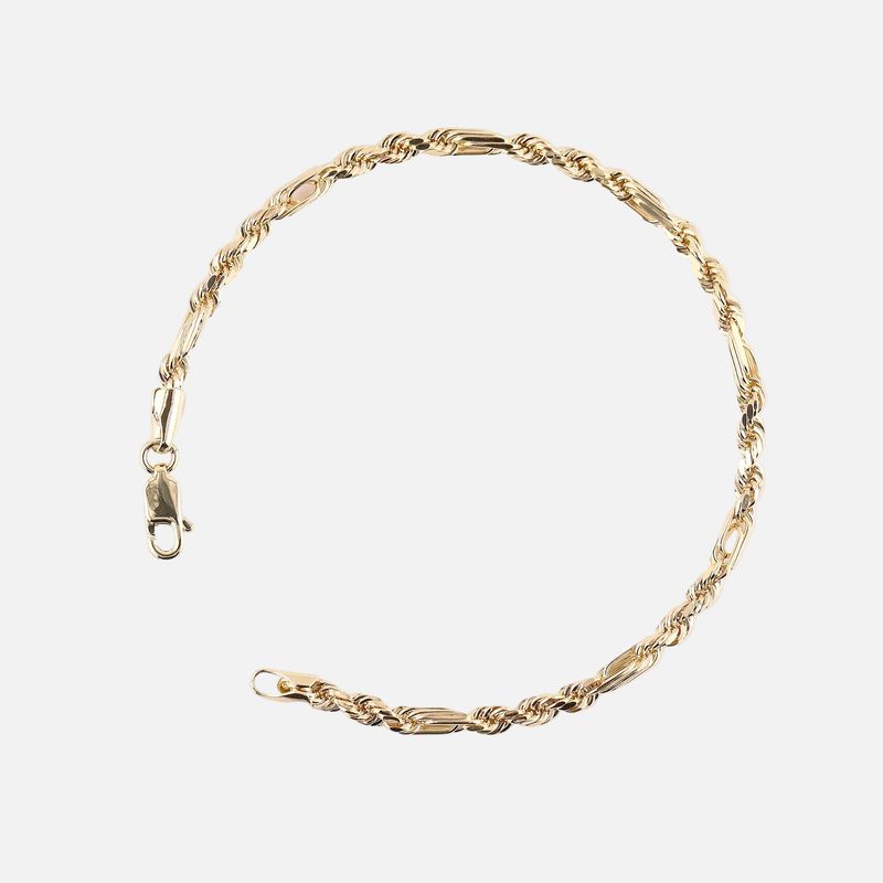 Pulso Figaro 14k 2.8g 20.5cm